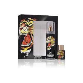 ED HARDY TIGER INK 2 PCS SET: 1 OZ EAU DE PARFUM SPRAY + 8 OZ FRAGRANCE MIST