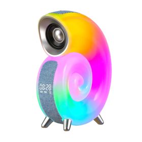 Conch Smart RGB Atmosphere Light Bluetooth Speaker Alarm Clock Wake-up Lamp White Noise Machine For Sleeping Baby APP Control