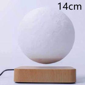 Magnetic Levitation Table Lamp Moon Light 3D Printing Planet Night Light (Option: Khaki-US)